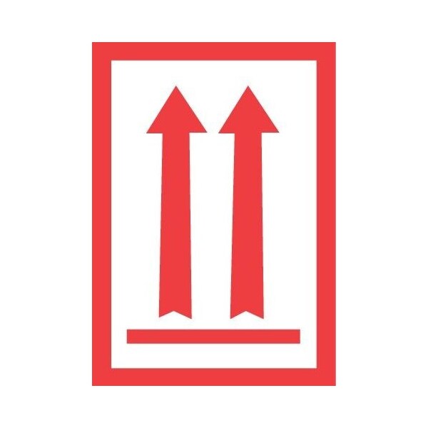 Decker Tape Products Label, DL1931, ARROWS UP FLAGGED, 4" X 6" DL1931 - main